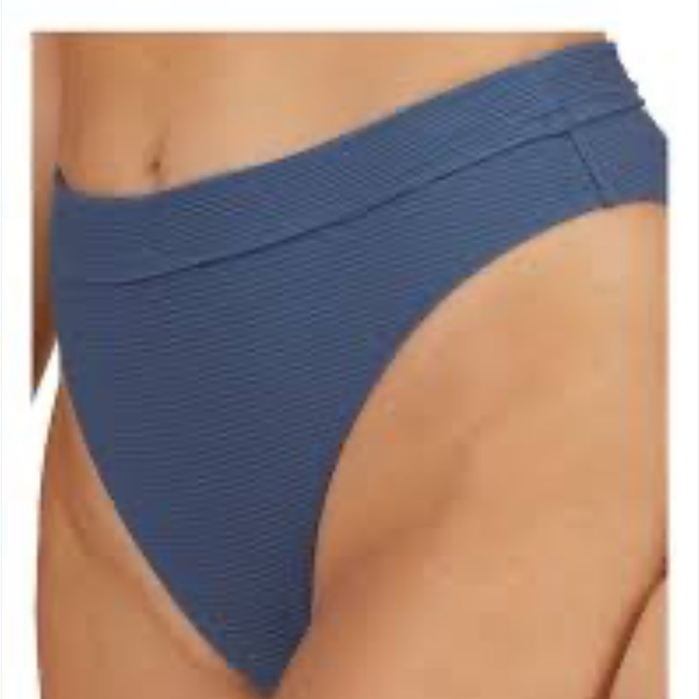 Joy Lab ribbed swim bottoms in teal size small new